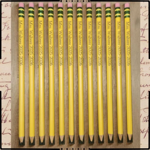 Laser Engraved Pencils